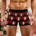thumbnail image 4 of KHONTS Custom for Men Boxer Short with Face Personalized Underwear for Boyfriend Husband Valentine's Birthday 05-Black XL, 4 of 8