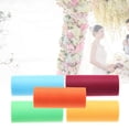 thumbnail image 3 of KAKOWELY 5 rollos de tul para tutú, rollo de gasa para manualidades, ideal para decoración de vestidos de boda, fiestas, dorados, naranjas, azules, verdes y rojos., 3 of 5