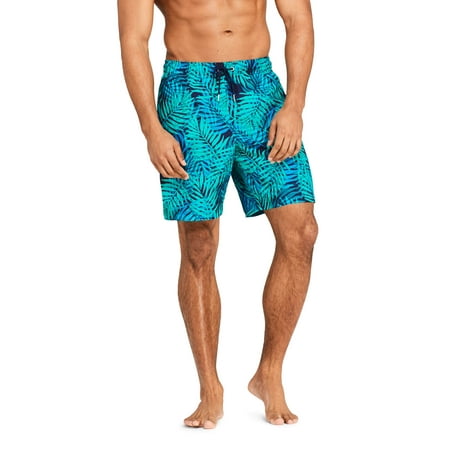Lands' End Men's 8 in. Volley Print Swim Trunk