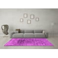 thumbnail image 3 of Ahgly Company Indoor Round Oriental Pink Industrial Area Rugs, 4' Round, 3 of 4