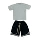 thumbnail image 3 of Conjunto de ropa para muñeca masculina a escala 1/6, pantalones cortos deportivos y camiseta hechos a mano, estilo casual. Conjunto de camisa blanca, 3 of 9
