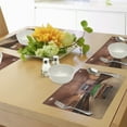thumbnail image 4 of Ambesonne Modern Place Mats Set of 4, Pool Table Billiard, Standard Size, Cinnamon Brown Green, 4 of 6