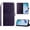 Dark purple, variant on Case for Cricket Icon Plus 2026 / AT&T Verge 2 (SM333A) / Icon 7 5G Flip Wallet Phone Case Shockproof PU Leather Protective Cover with Magnetic Clasp Kickstand Card Slots Holder, Green