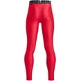 thumbnail image 2 of Under Armour Boy's HeatGear Armour Leggings (Red/White, L), 2 of 2