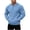 U20-Light Blue#men's pullover sweatshirt with pockets, variant on UVEASISHA Mens Fleece Henley Sweatshirts 3-Button Collarless Long Sleeve Pullovers Fuzzy Casual Fall Winter Pullover Sweatshirt with Kangaroo Pocket for Daily Wear Army Green XXXL