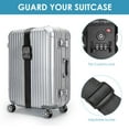 thumbnail image 3 of Travel Inspira TSA Luggage Strap with 3-Digit Combination Lock, Black, 3 of 10