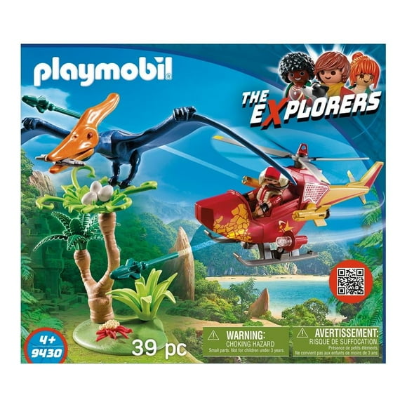 Helicóptero con Plesiosauro Playmobil The Explorers 39 Piezas