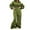 Green, variant on Women's Long Sleeve Jumpsuit Half-Zip High-Waisted Wide Leg Sweatsuits Jumpsuits One Piece Athletic Romper - Red XXL
