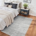 thumbnail image 4 of Roxstand Washable Rugs 4x6, Lightweight Striped Non Slip Area Rug, Stain Resistant Indoor Small Rugs(4'x6', Grey), 4 of 11