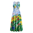 Lydia | One-Shoulder Floral Print Maxi Dress with High Slit