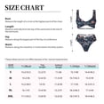 thumbnail image 6 of Daiia Colorful Flowers Women's Bikini Set Two Piece Swimsuit High Waisted Bikini Adjustable Straps Bikini Perfect for Beach, Pool, and Summer Vacation-Small, 6 of 9