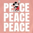 thumbnail image 3 of Mickey & Friends - Mickey Peace - Toddler And Youth Girls Short Sleeve Graphic T-Shirt, 3 of 5