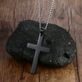 thumbnail image 3 of Simple Cross Necklace for Mens Stainless Steel Pendant,24 Inch, 3 of 4