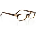 thumbnail image 7 of Optical Eyewear - Rectangle Shape, Plastic Full Rim Frame - Prescription Eyeglasses RX, Dark Honey, 7 of 7