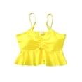 thumbnail image 2 of Family Matching Swimsuit Yellow Bikini Set for Women Girl Boy Men Swim Trunks Tropical Bathing Suit, 2 of 3