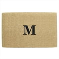 thumbnail image 1 of Nedia Home O2137N Heavy Duty Coir Mat - 22 x 36 In. Half Round No Border-- Mongrammed N, 1 of 1