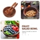 thumbnail image 2 of Cuenco de madera Vajilla Tronco Cuchara Cubiertos Utensilios para servir Ensaladeras Frutas Grandes, 2 of 6