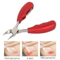 thumbnail image 3 of Rubber Handle Spring Stainless Steel Nail Art Cuticle Care Cutter Nippers Clipper Manicure Salon Tool, 3 of 9