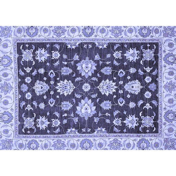 Ahgly Company Indoor Rectangle Oriental Blue Traditional Area Rugs, 2' x 5'