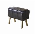 thumbnail image 1 of ACME Dessa Stool  in Black PU & Natural, 1 of 2