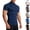 Black, variant on Timoontee Mens Short Sleeve Top High Neck Athletic Panel Design Short Sleeve Silhouette Moisture Wicking Fabric for Gym Training White XL