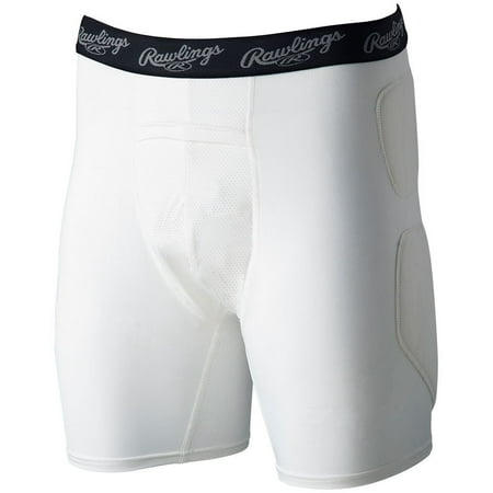 Rawlings Men s Baseball Sliding Shorts White S Rawlings Men s Baseball Sliding Shorts White S