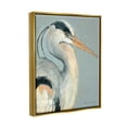 thumbnail image 3 of Stupell Egret Bird Wildlife Animal Portrait Animals & Insects Painting Gold Floater Framed Art Print Wall Art, 3 of 6