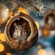 thumbnail image 5 of Christmas Animalss Ornaments Owls Raccoons Christmas Decorations Christmas Tree Pendants 2D Flat Printing Acrylic Small Pendants, 5 of 5