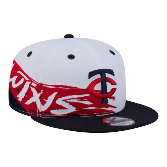 Men's New Era White/Navy Minnesota Twins 9FIFTY Snapback Hat
