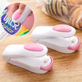 thumbnail image 3 of 1 Pc Portable Household Mini Sealing Machine Heat Food Saver for Plastic Bags Package Gadgets Tools Heat Press, Pink, 3 of 9
