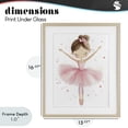 thumbnail image 4 of Stupell Industries Cottage Graceful Ballerina Pose Birch Framed Print Under Glass, 13 x 16, by Creative Studio, 4 of 8