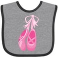 thumbnail image 3 of Inktastic Ballet Shoes, Ballet Slippers, Ballet Dance, Pink Girls Baby Bib, 3 of 4