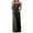 Army green, variant on Summer Strapless Off the Shoulder Solid Color Women Long Party Maxi Dress with Pocket