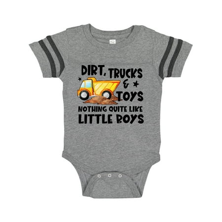 

Inktastic Dirt Trucks and Toys Nothing Quite Like Little Boys Gift Baby Boy Bodysuit