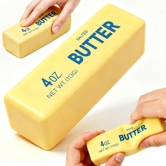 New Butter Squishy Style Slow-Rebound Cute Squishy, Realistic Soft Squeeze Stress Reliever, Ideal Gift for Adults to Alleviate Anxiety and Reduce Stress