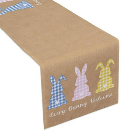 

Easter Table Runner Soft Durable Stain Resistant for Dining Room