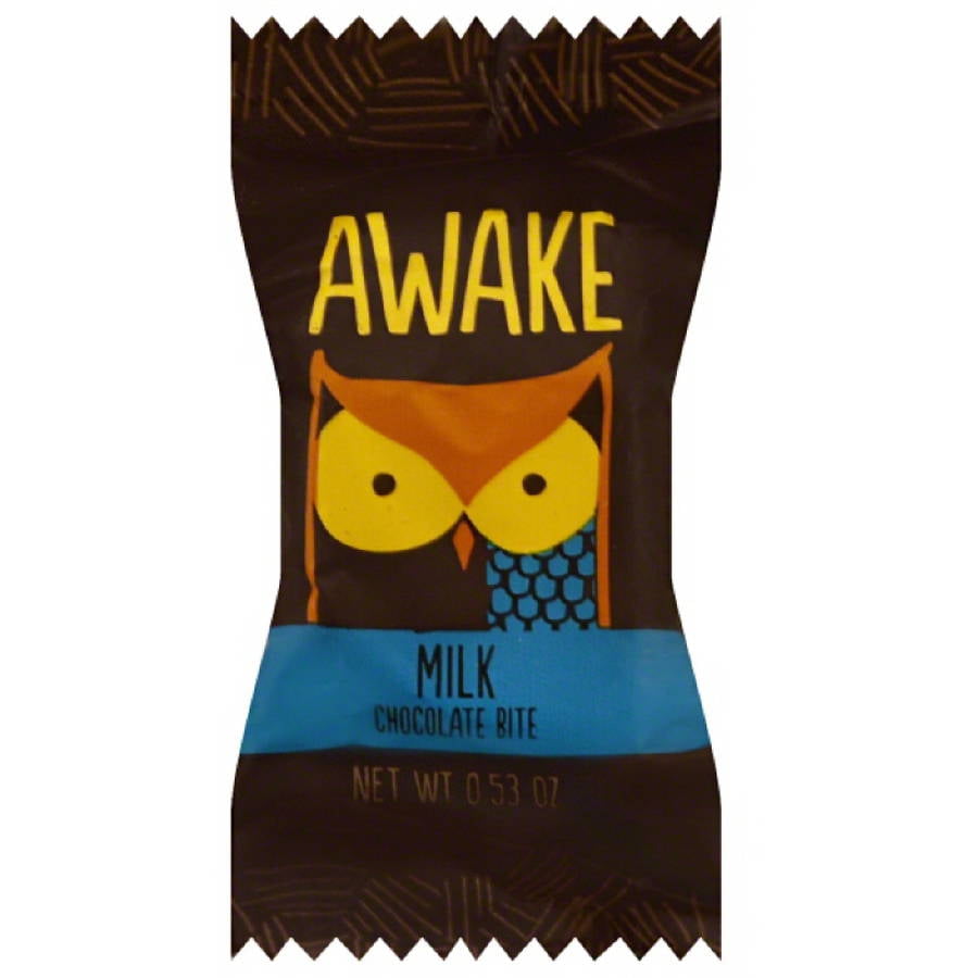 Awake Milk Chocolate Bite, 0.53 oz, (Pack of 50) by
