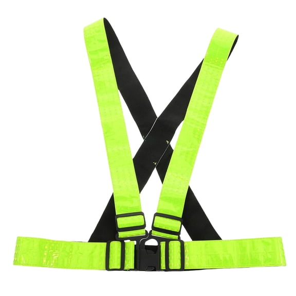 WHAMVOX  Reflective Walking Gear Vest Adjustable for Night Running Safety Light Green