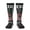 2 Black-2, variant on Women's Knee High Socks Mexican America Flag Art Outdoor Casual Tube Socks