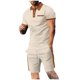 thumbnail image 1 of Pantalones de Traje para Hombres Capris Casual Manga Corta Solapa Y Pantalones Cortos Personalizados de Dos Piezas, 1 of 8
