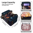thumbnail image 3 of Bear Double Layered Insulated Lunch Bag with Two Compartments - Large Capacity Refrigerated Meal Bag for Hand Carry - 7.1x11.4x16.1 Inches, 3 of 6