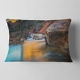 thumbnail image 2 of Designart 12" x 20" Red Polyester Throw Pillow, 2 of 5