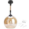 thumbnail image 1 of Lámpara de techo colgante con bola de cristal de estilo Industrial Retro, decoración para sala de estar y comedor, E27, 1 of 8