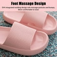 thumbnail image 6 of Cloud Slippers for Women and Men, Massage Shower Bathroom Non-Slip Quick Drying Open Toe Super Soft Comfy Thick Sole Home House Cloud Cushion Slide Sandals for Indoor & Outdoor Platform Shoes, 6 of 15