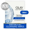 Olay Daily Facials Deeply Purifying Cleansing Cloths, Fragrance-Free, Everyday Care, All Types, 66 Ct