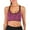 Purple, variant on Women Sports Support Bra with Padded Wireless Full Figure Workout Sport Bralette Middle Impact Bra Purple/Red/Green/Gray