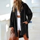 thumbnail image 1 of Puntoco Otoño Mujer Moda Solapa Botón Casual Manga Larga Dividido Sobre Tamaño Cuello Abrigo Puntoco Puntoco-1, 1 of 9
