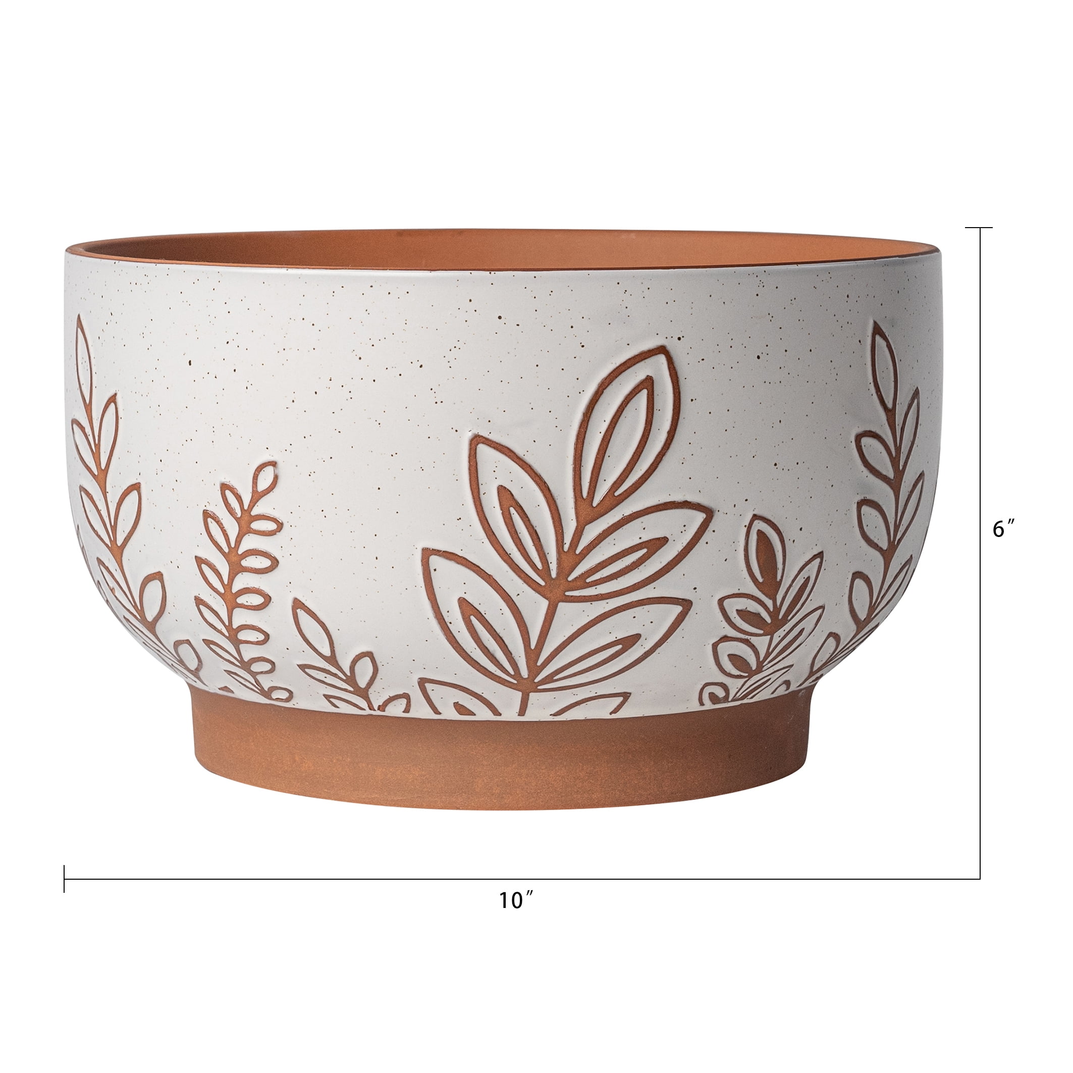 Mica Decorations - Pancho Pot de Fleur Marron Ø.28 x H.30 cm