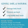 thumbnail image 4 of Long Handle Bamboo Body & Back Exfoliating Brush, Custom Engraved Shower Brush by LatherGreen, 4 of 5