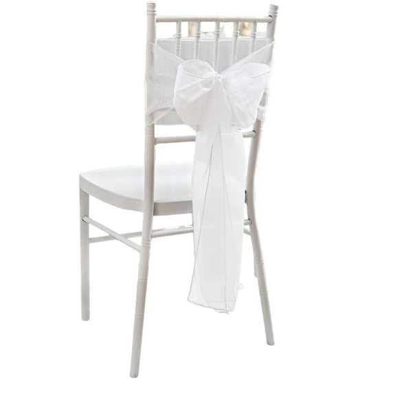 Polyester Chair Sash Bows for Weddings and Event Easy to Install Long Last Elegances for Special Occasion Decors
